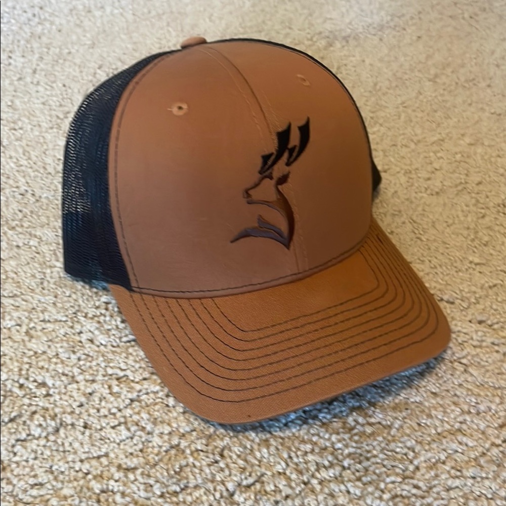 Brown and Black Mesh Cap